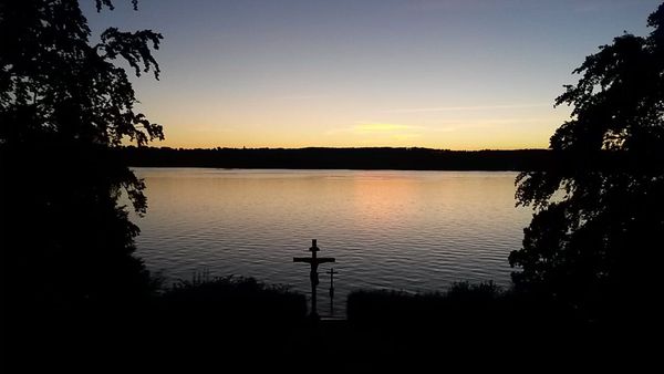 Gedenkkreuz im Starnberger See